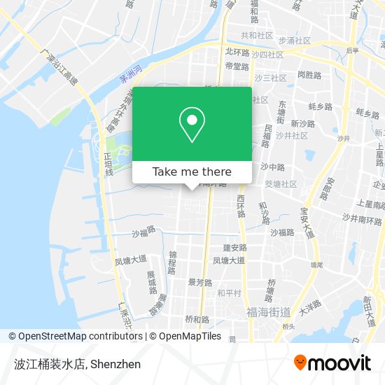 波江桶装水店 map