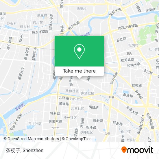 茶梗子 map
