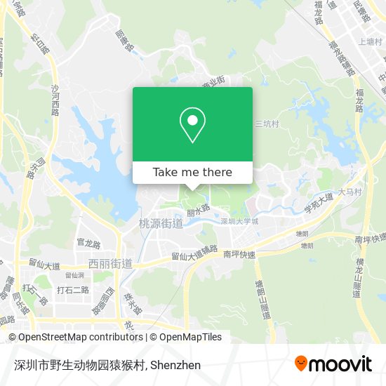 深圳市野生动物园猿猴村 map