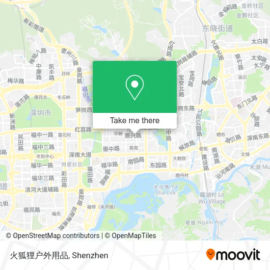 火狐狸户外用品 map