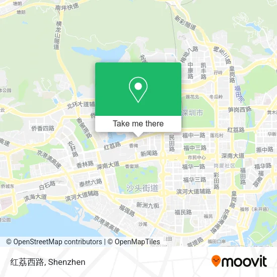 红荔西路 map