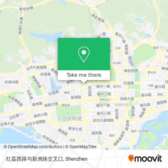 红荔西路与新洲路交叉口 map