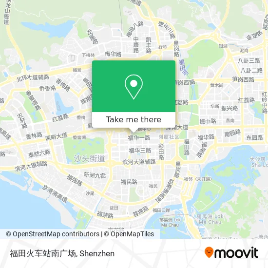 福田火车站南广场 map