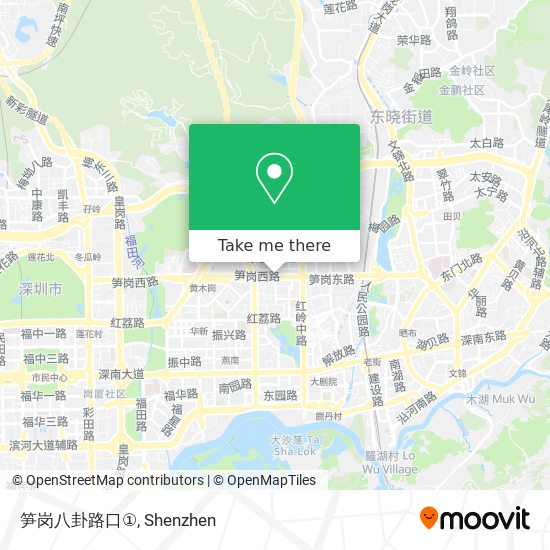 笋岗八卦路口① map