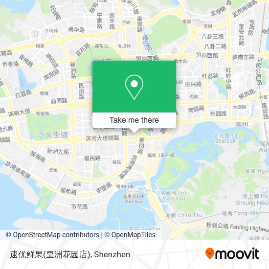 速优鲜果(皇洲花园店) map