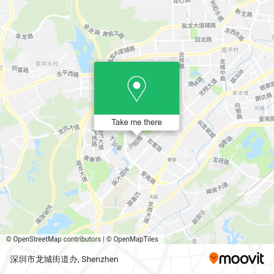 深圳市龙城街道办 map