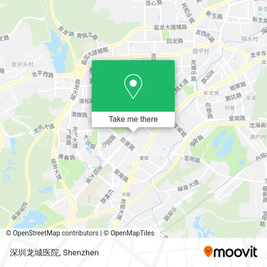 深圳龙城医院 map