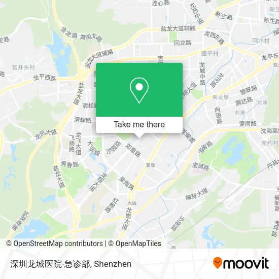 深圳龙城医院-急诊部 map