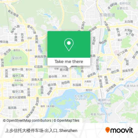 上步信托大楼停车场-出入口 map