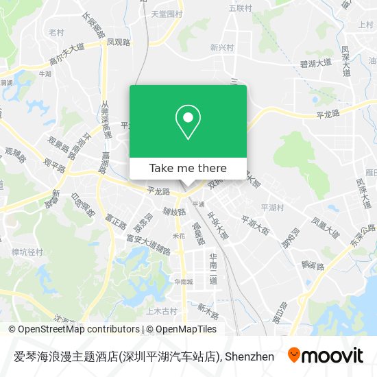爱琴海浪漫主题酒店(深圳平湖汽车站店) map