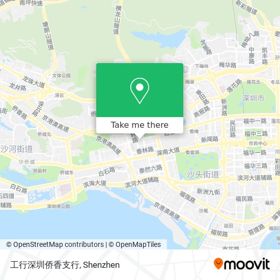 工行深圳侨香支行 map