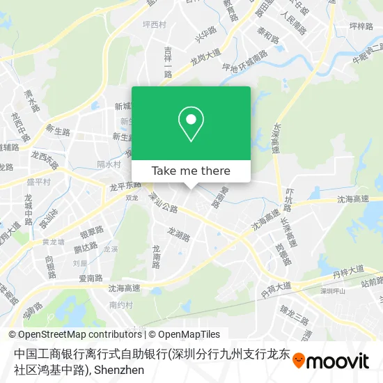 中国工商银行离行式自助银行(深圳分行九州支行龙东社区鸿基中路) map