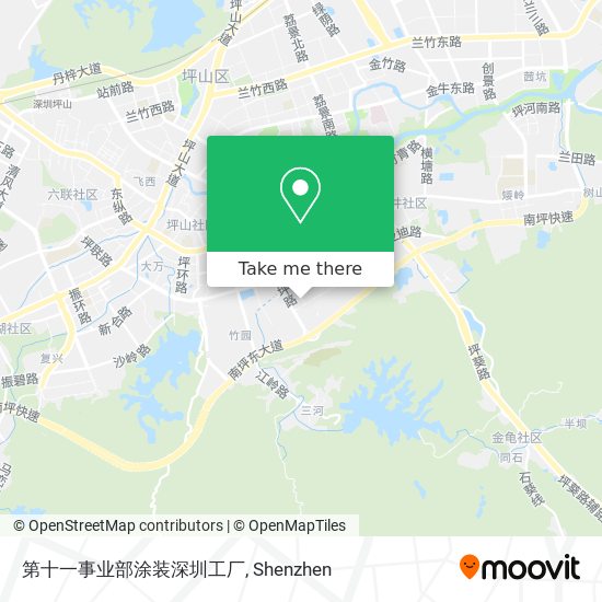 第十一事业部涂装深圳工厂 map