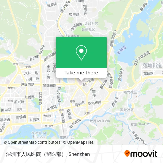 深圳市人民医院（留医部） map