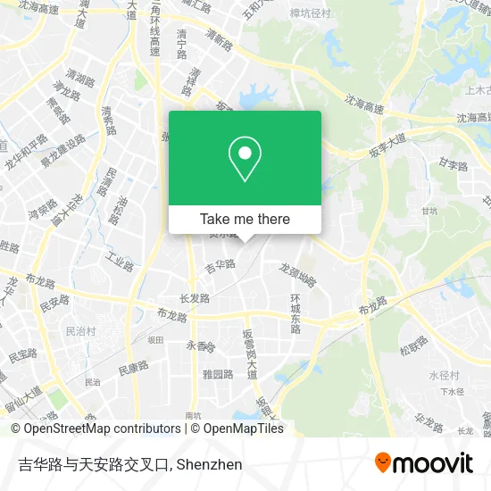 吉华路与天安路交叉口 map