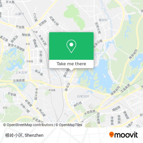 横岭小区 map