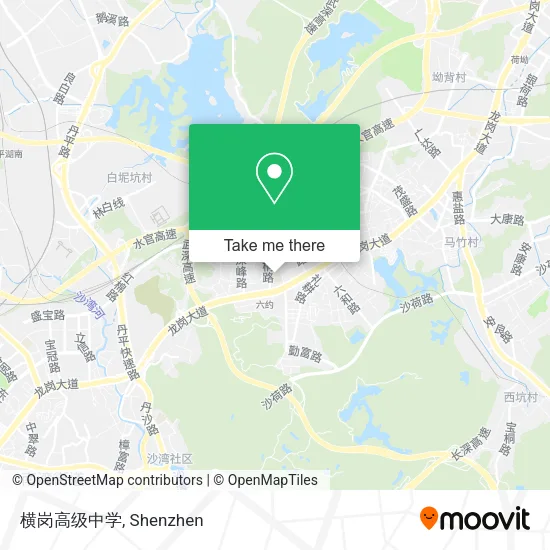 横岗高级中学 map
