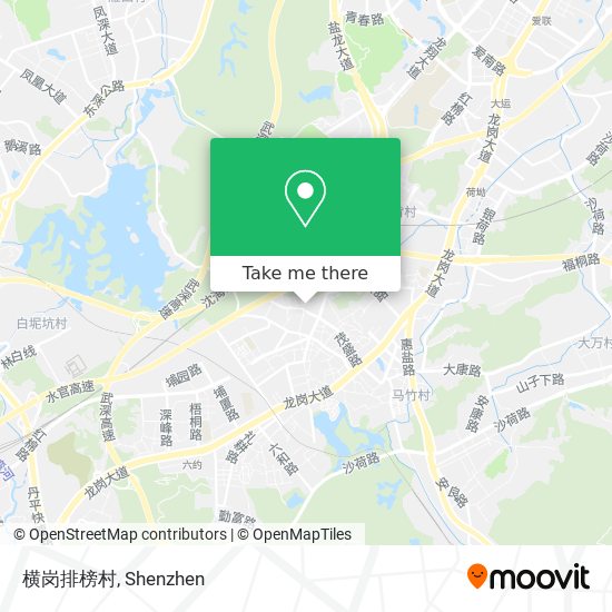 横岗排榜村 map