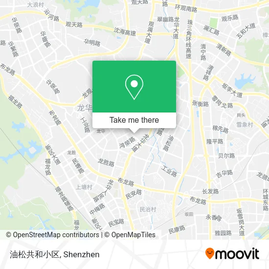 油松共和小区 map