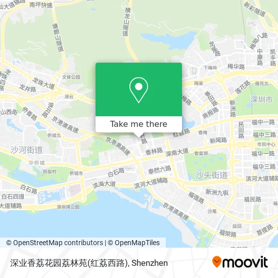 深业香荔花园荔林苑(红荔西路) map