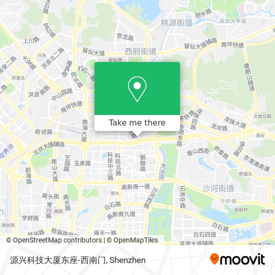 源兴科技大厦东座-西南门 map
