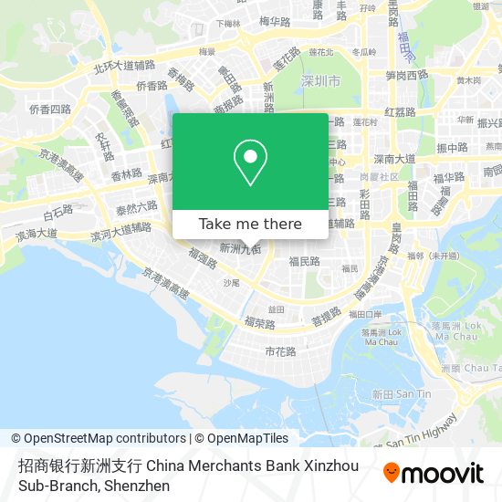 招商银行新洲支行 China Merchants Bank Xinzhou Sub-Branch map