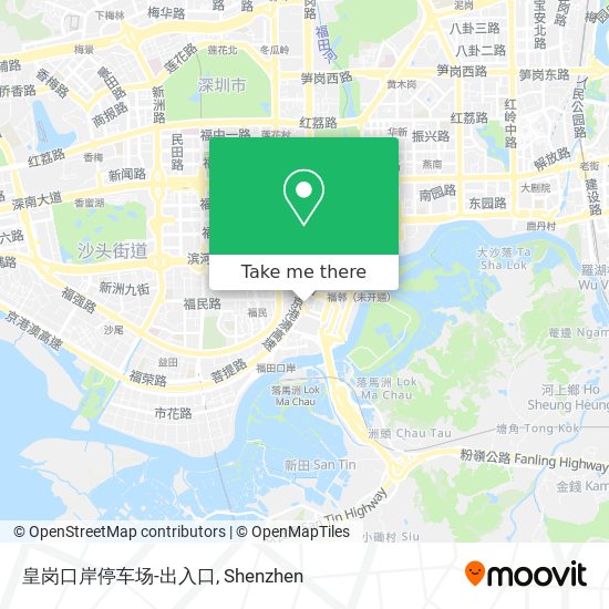 皇岗口岸停车场-出入口 map