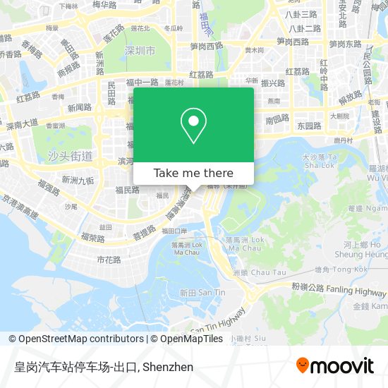 皇岗汽车站停车场-出口 map