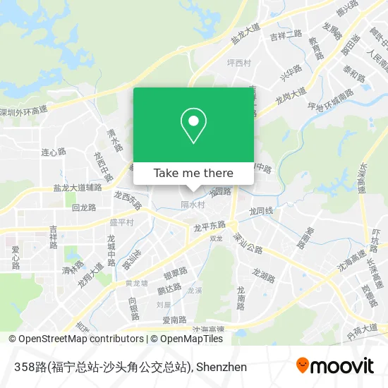 358路(福宁总站-沙头角公交总站) map