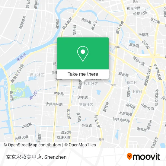 京京彩妆美甲店 map