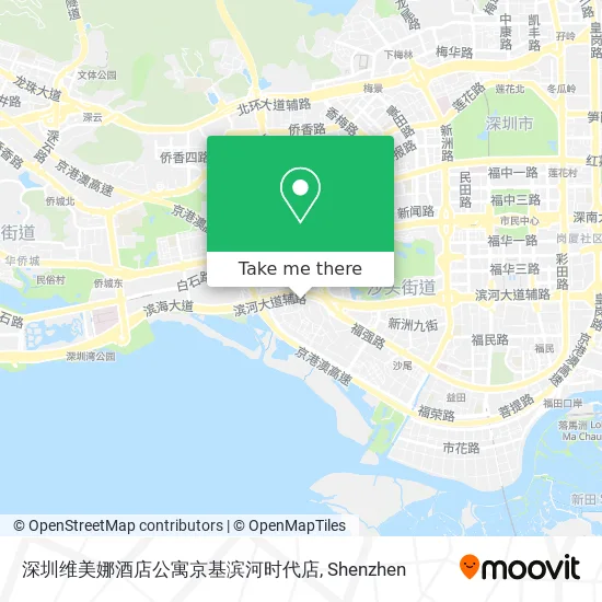 深圳维美娜酒店公寓京基滨河时代店 map