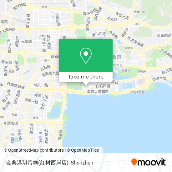 金典港琪蛋糕(红树西岸店) map