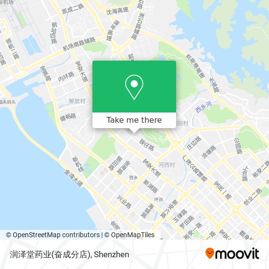 润泽堂药业(奋成分店) map