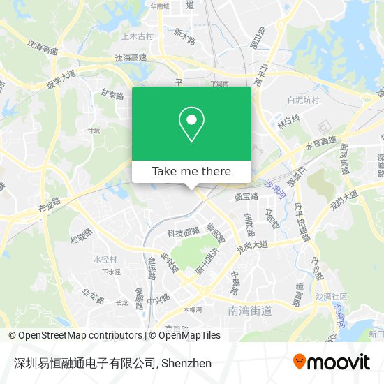 深圳易恒融通电子有限公司 map