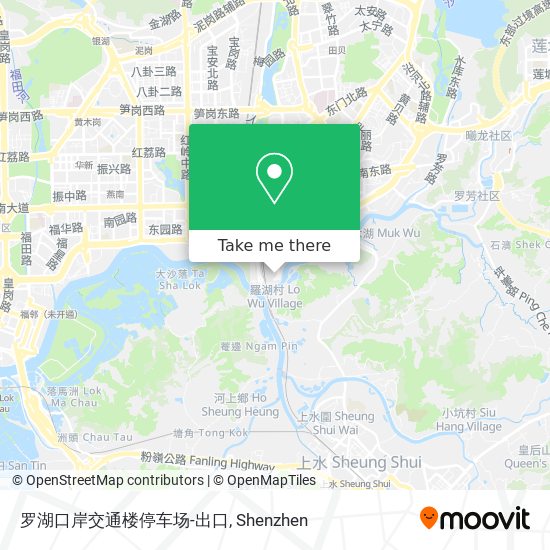 罗湖口岸交通楼停车场-出口 map