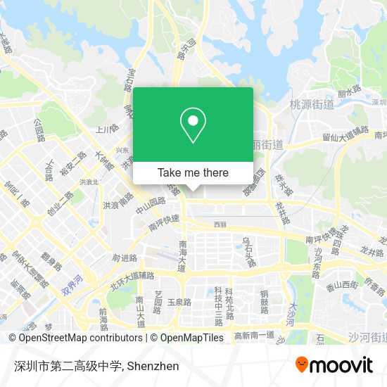 深圳市第二高级中学 map