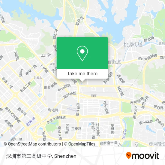 深圳市第二高级中学 map