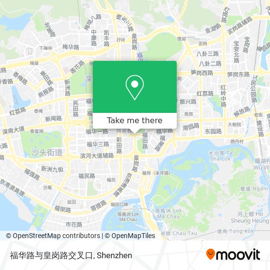 福华路与皇岗路交叉口 map