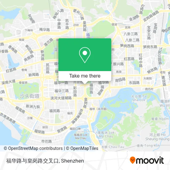 福华路与皇岗路交叉口 map