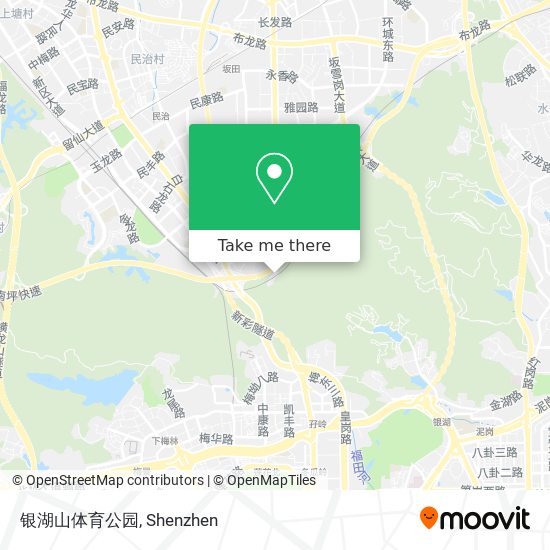 银湖山体育公园 map