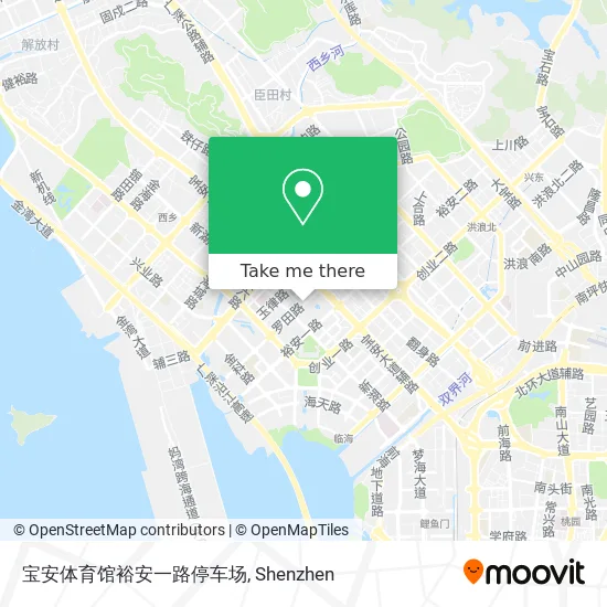 宝安体育馆裕安一路停车场 map