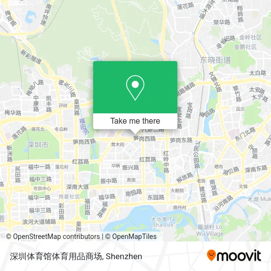 深圳体育馆体育用品商场 map