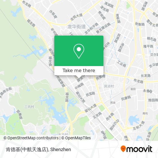 肯德基(中航天逸店) map