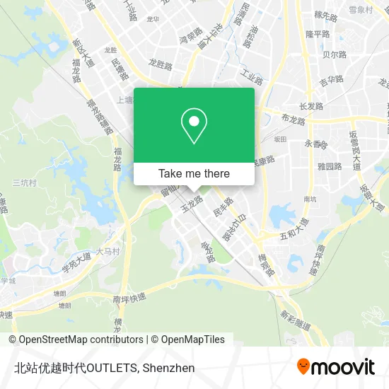 北站优越时代OUTLETS map