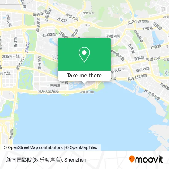 新南国影院(欢乐海岸店) map