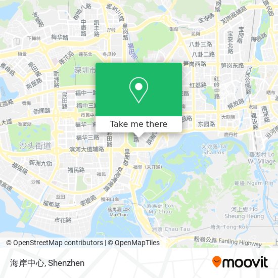 海岸中心 map