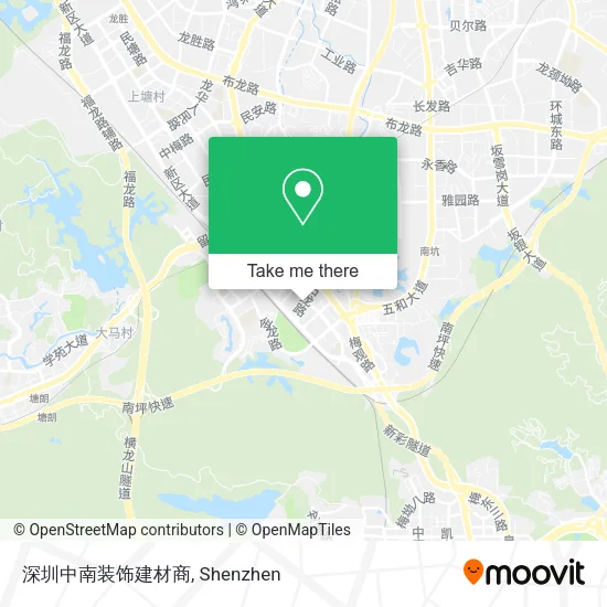 深圳中南装饰建材商 map