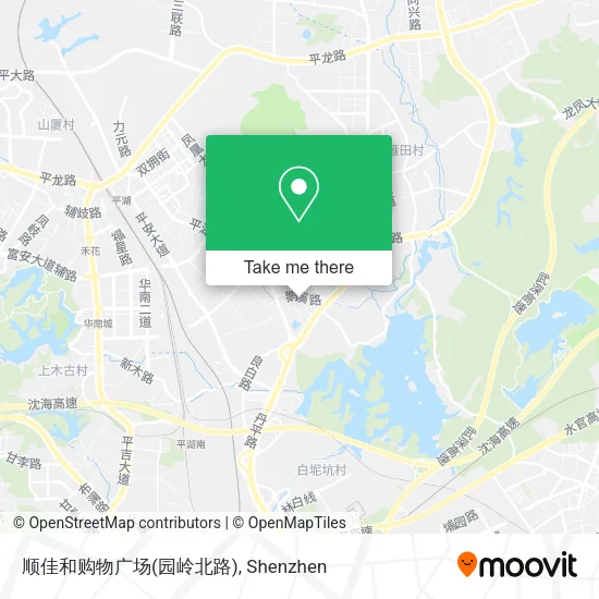 顺佳和购物广场(园岭北路) map