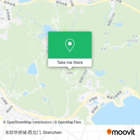 东部华侨城-西北门 map