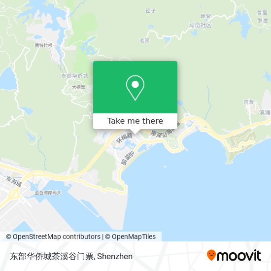 东部华侨城茶溪谷门票 map